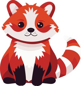 red panda with red fur and bushy tails