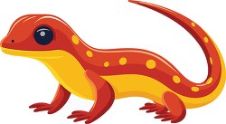red yellow spotted salamander 1 clip art
