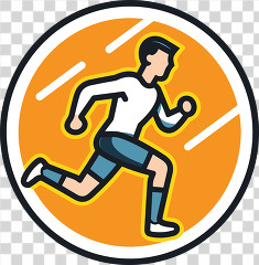 run icon style transparent png