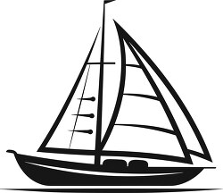 sailboat-with-sails-black-outline