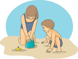 sand bucket beach kids