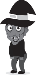 scarry halloween character halloween gray color clipart