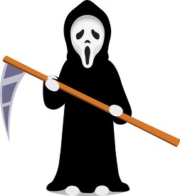 scary grim reaper halloween clipart