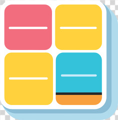 school sticky notes color transparent png