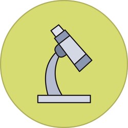 science simple microscope icons