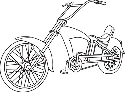 scooter black outline clipart 15