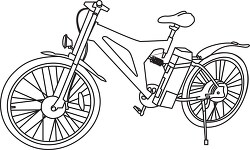 scooter black outline clipart 18