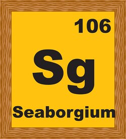 seaborgium periodic chart clipart