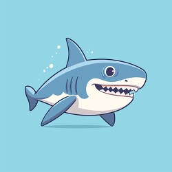 shark swimming under water clip art