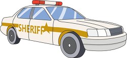 sheriffs car with a star on the side clip art