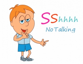 shhhh no talking animated clipart
