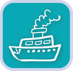 ship rounded rectangle icon