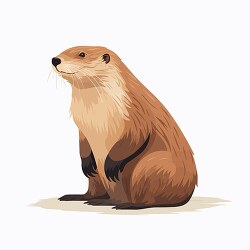 side view of a beaver clip art