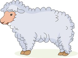 side view of sheep clip art