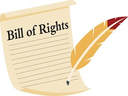 signing of the bill of rights clipart