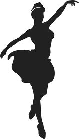 silhouette of a ballerina in a graceful pose