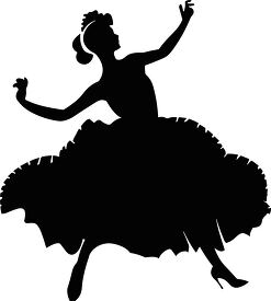 silhouette of a dancer mid motion