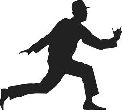 silhouette of a dancer performing with a hat