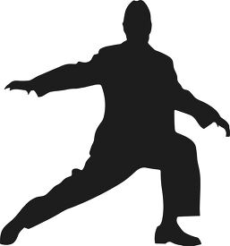 silhouette of a male dancer back leg stretched