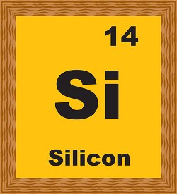 silicon periodic chart clipart