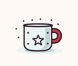 simple christmas mug with a star