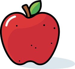 simple ripe red apple