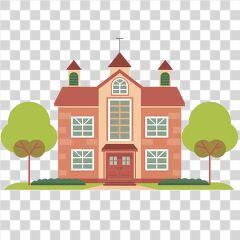 Simple School Building Design for Back to School Season