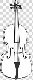 simplified vector art of a violin on a white background