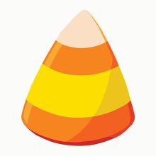 single piece of candy corn