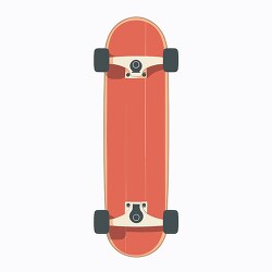 sleek skateboard with a classic design and stylish dark wheels