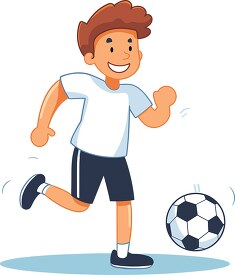 soccer player prepares to hit a ball