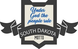 south dakota state motto clipart image