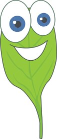 spinach leaf cartoon face