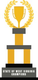 State of West Virginia Championship Trophy clipart