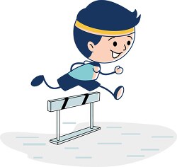  track and field jumping hurdle clipart