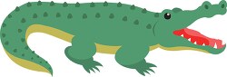 Crocodile large semiaquatic reptile Clipart