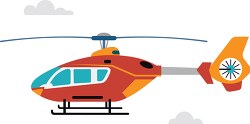 helicopter with rotating blades transportation clipart