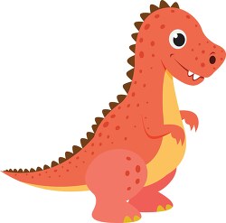 pink brown tyrannosaur dinosaur clipart