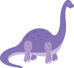 purple brachiosaurus dinosaur clipart