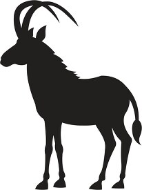 sable antelope silhouette 2
