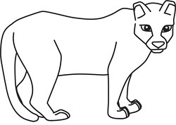 Free Animal Outline Clipart - Black White Outline Clipart - Clipart ...