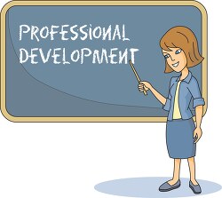 teacher at chalkboard professional development