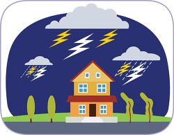 Thunderstorm Extreme Weather Clipart