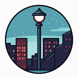 streetlight icon style clip art