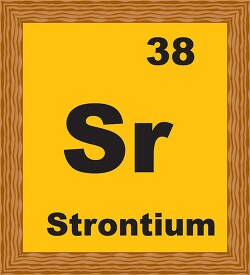 strontium periodic chart clipart