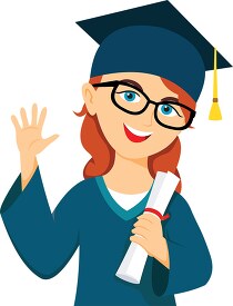 student holding degree graduation clipart