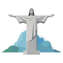 stylized graphic of the christ the redeemer