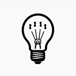 stylized illustration of a lightbulb