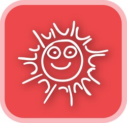 sun rounded rectangle icon