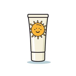 sunscreen lotion clip art